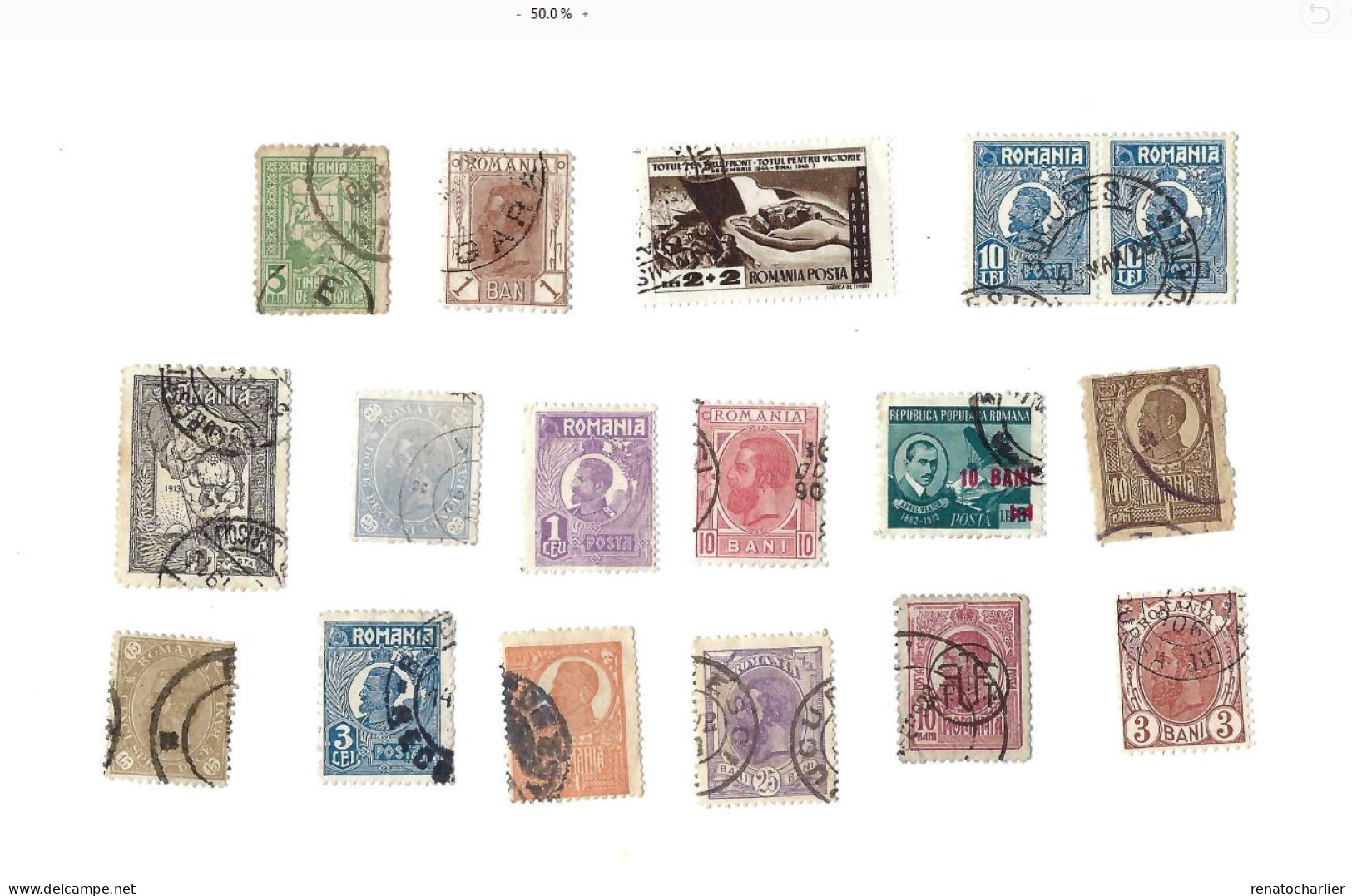 Collection De 40 Timbres  Oblitérés.Beaucoup D'anciens. - Sammlungen