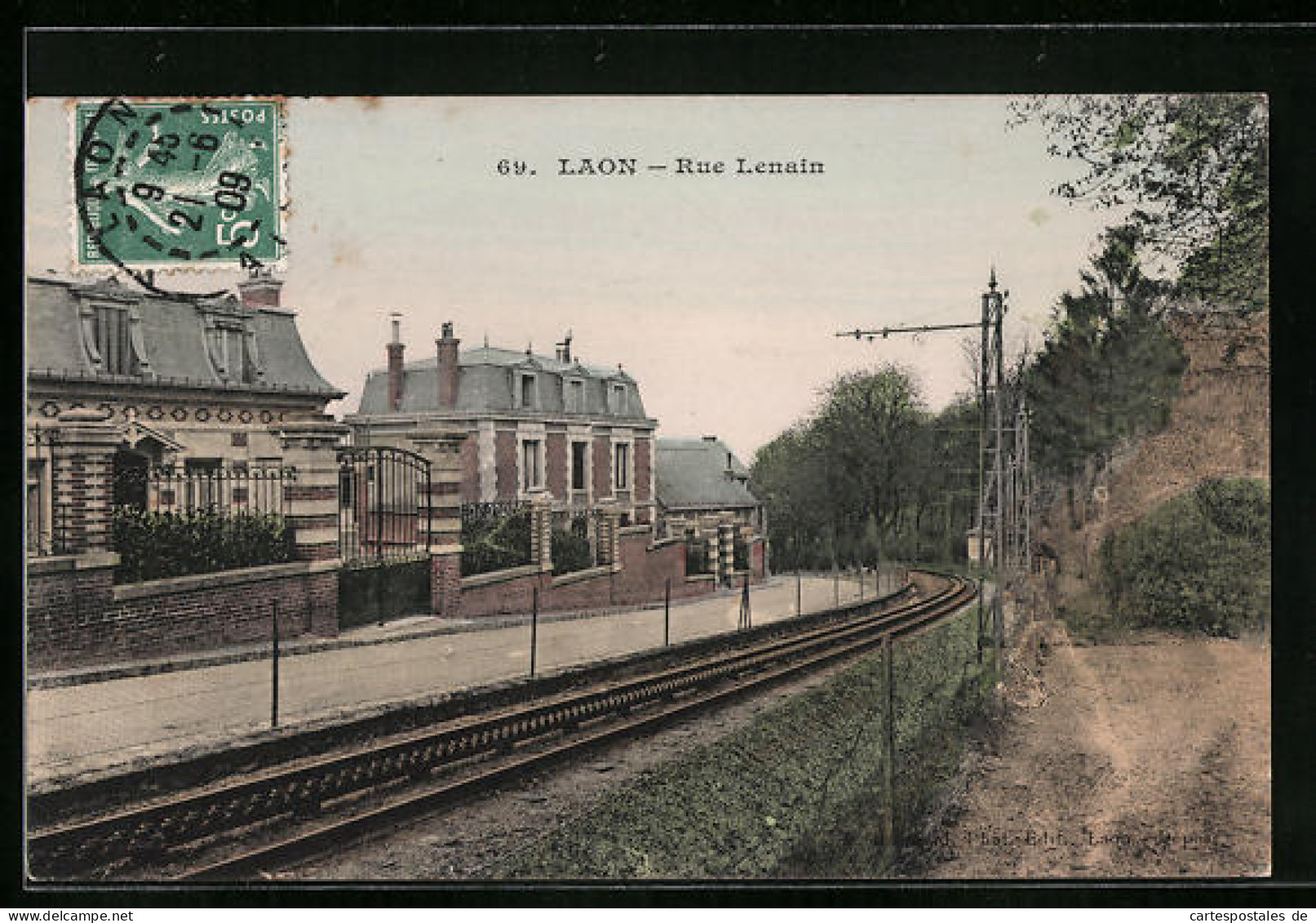 CPA Laon, Rue Lenain  - Laon