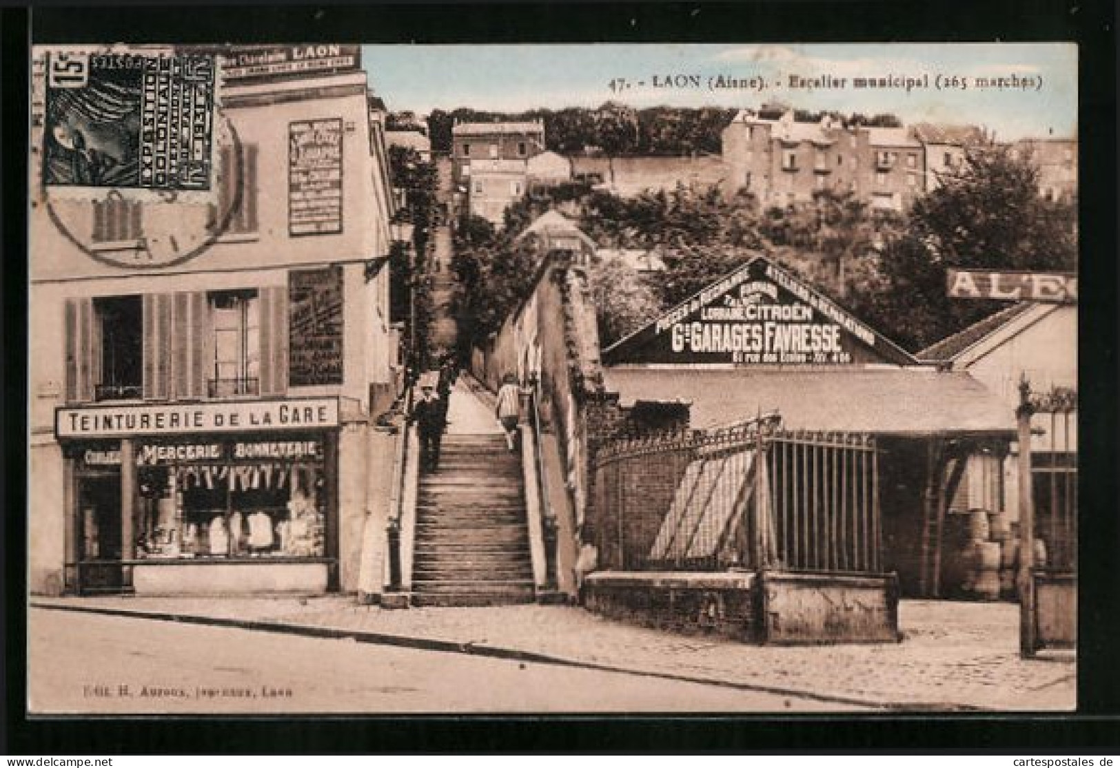 CPA Laon, Escalier Municipal  - Laon