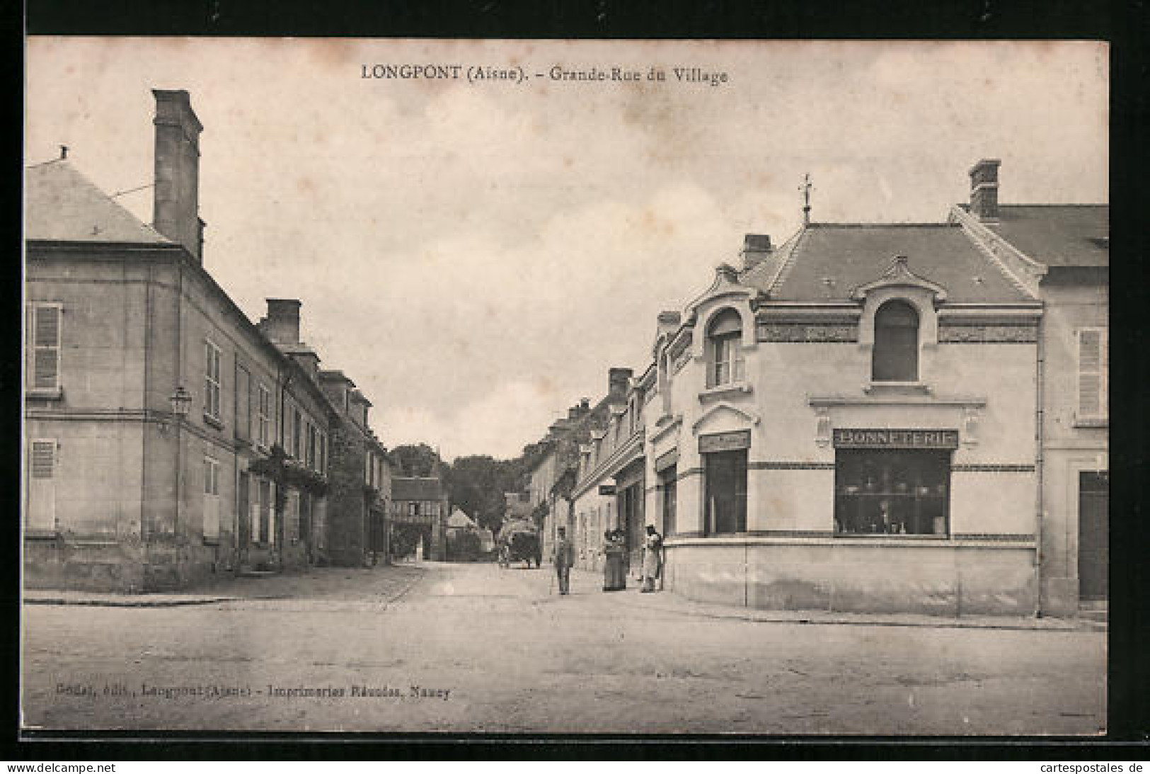 CPA Longpont, Grande-Rue Du Village  - Autres & Non Classés