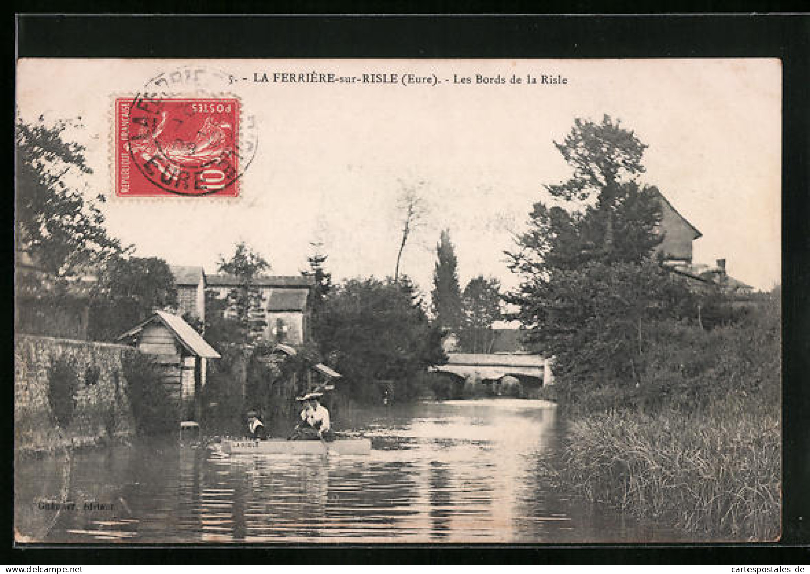 CPA La Ferrière-sur-Risle, Les Bords De La Risle  - Sonstige & Ohne Zuordnung