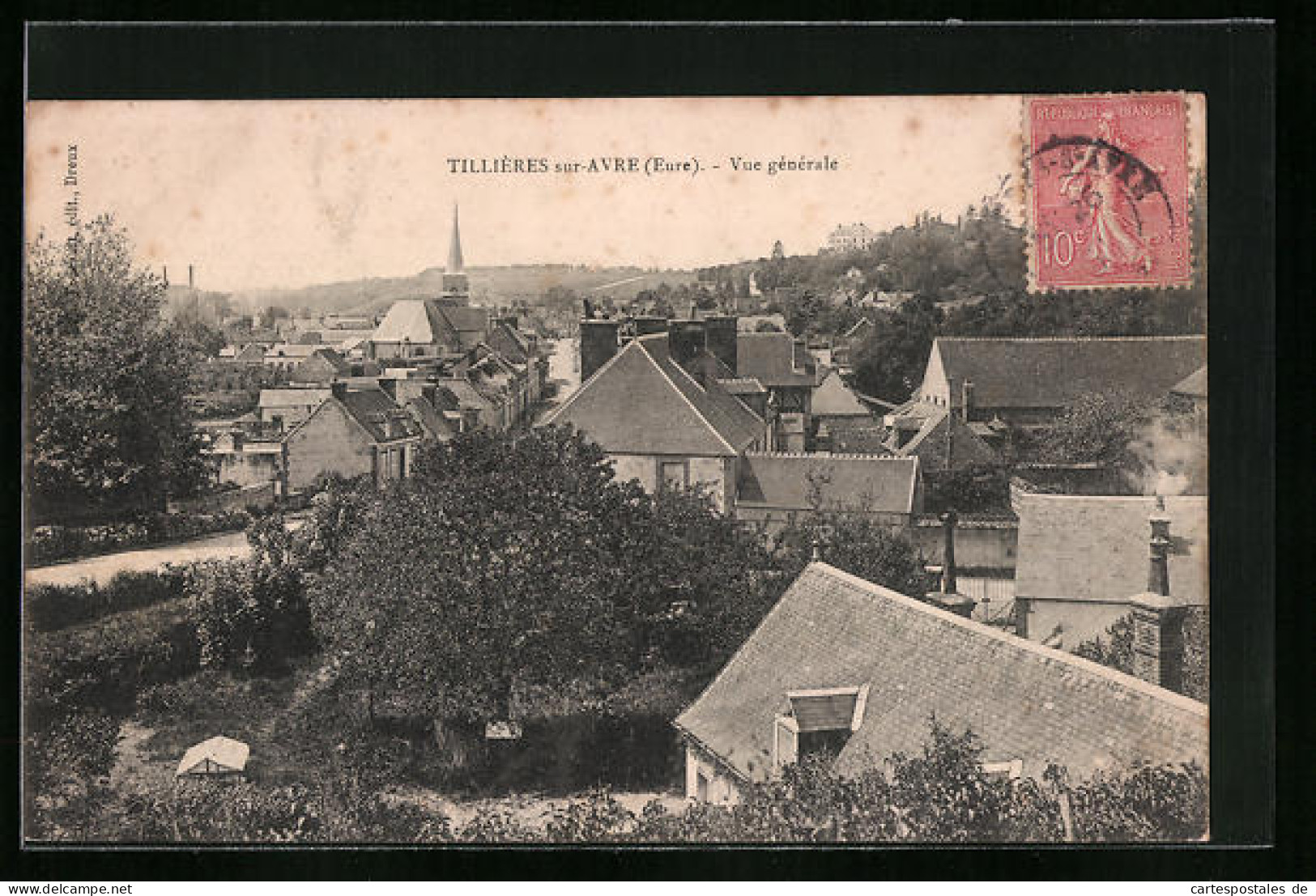 CPA Tillières-sur-Avre, Vue Générale  - Tillières-sur-Avre