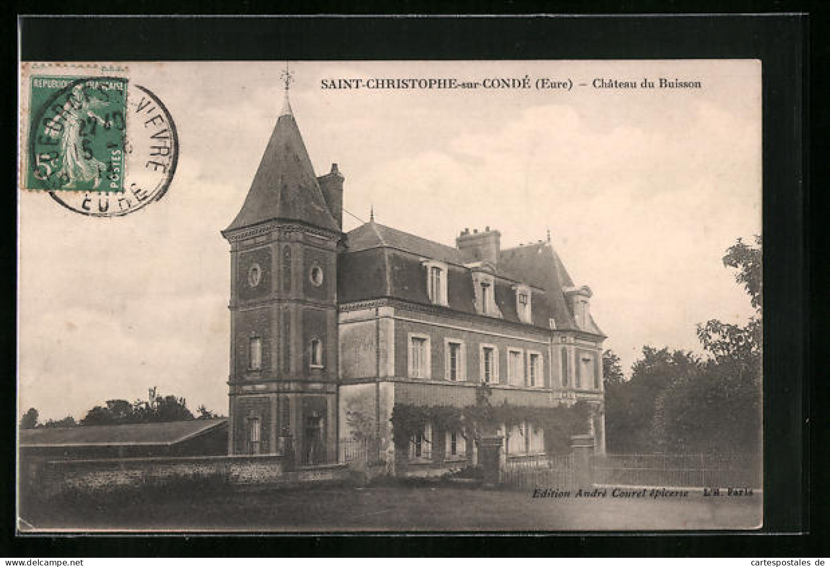 CPA Saint-Christophe-sur-Condé, Chateau Du Buisson  - Other & Unclassified