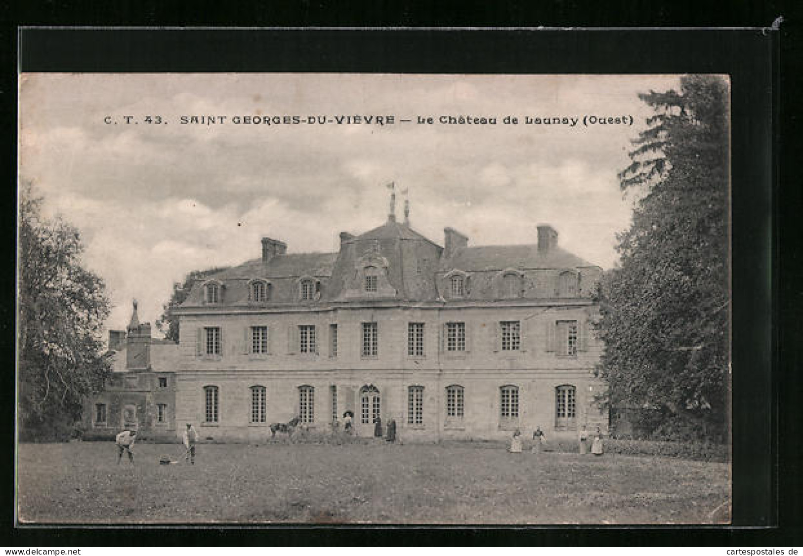 CPA Saint-Georges-du-Viévre, Le Chateau De Launay  - Other & Unclassified