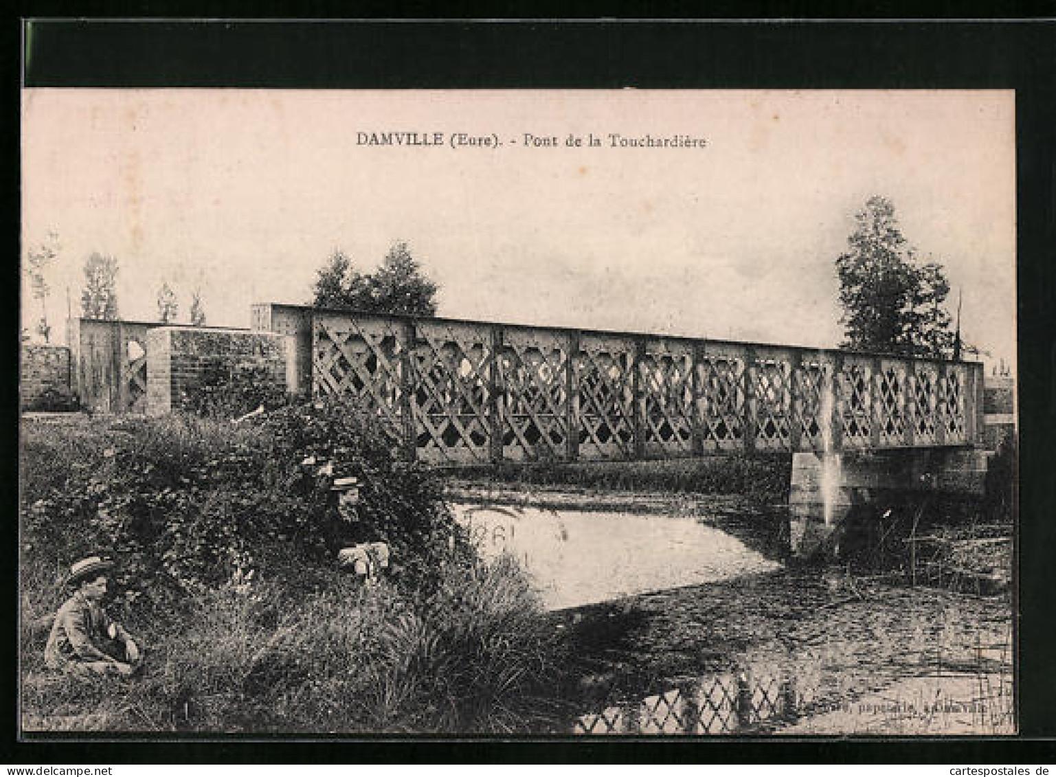 CPA Damville, Pont De La Touchardière  - Other & Unclassified