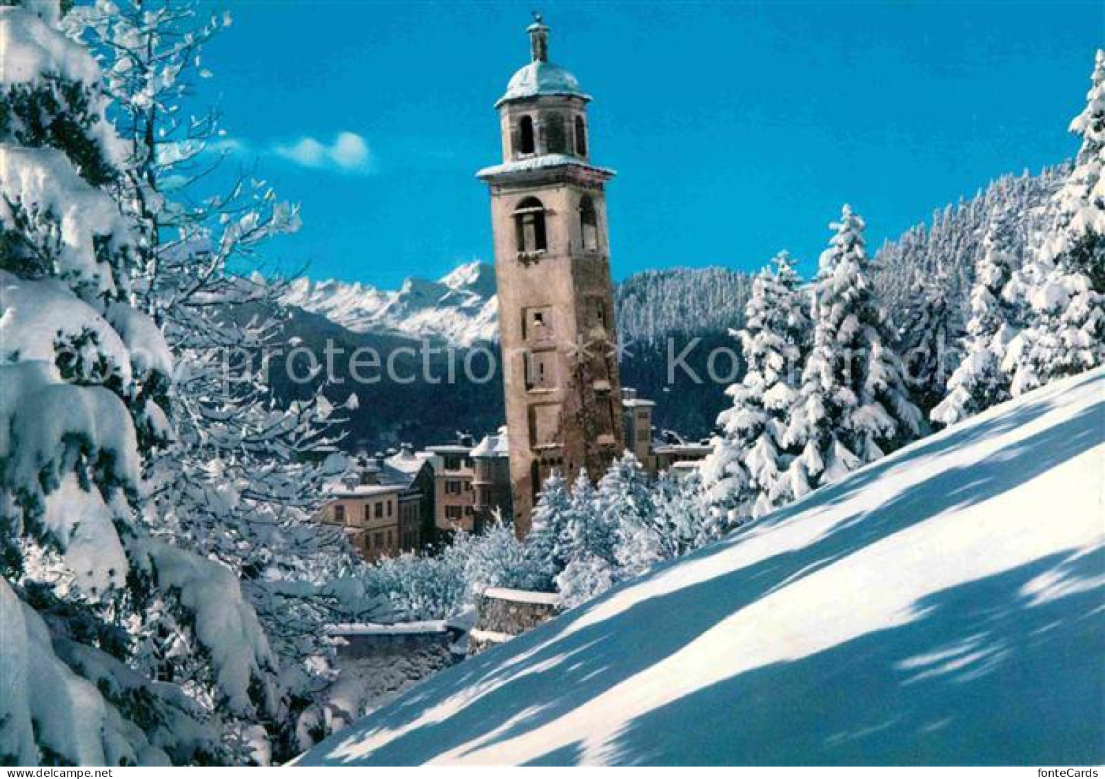 12675959 St Moritz GR Alter Kirchturm St Moritz - Altri & Non Classificati