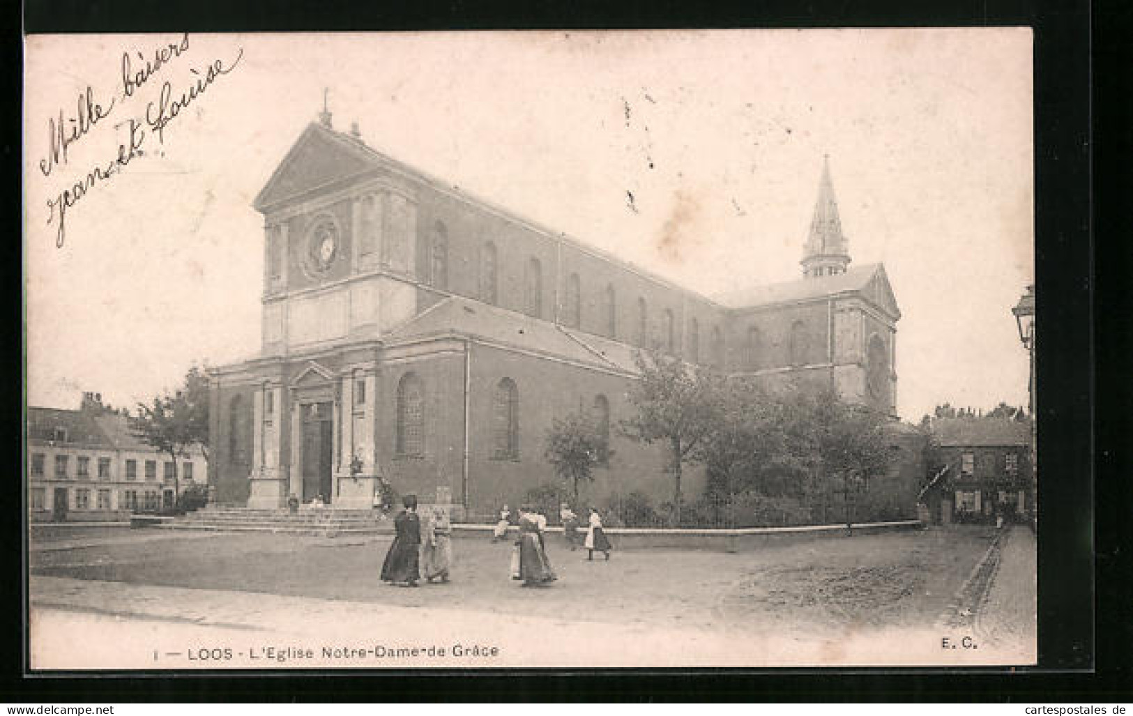 CPA Loos, L'Eglise Notre-Dame-de-Grace  - Other & Unclassified
