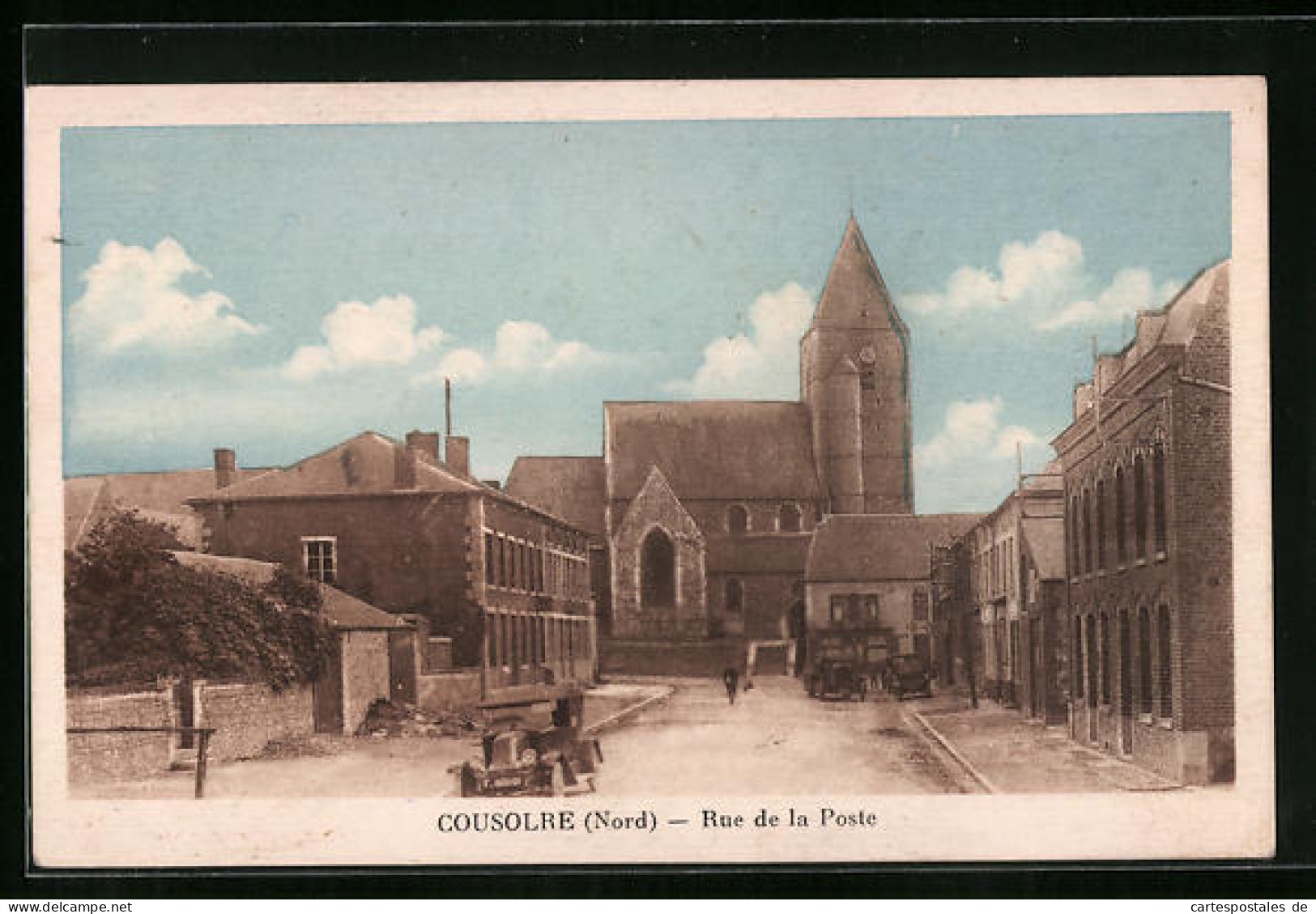 CPA Cousolre, Rue De La Poste  - Sonstige & Ohne Zuordnung