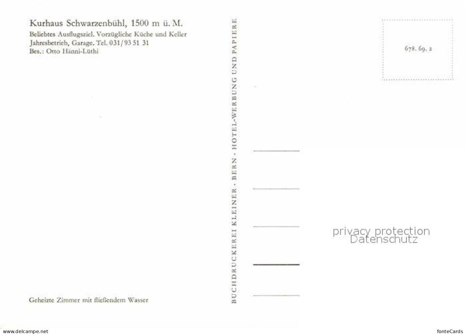 12675549 Schwarzenbuehl Kurhaus Schwarzenbuehl Schwarzenbuehl - Sonstige & Ohne Zuordnung