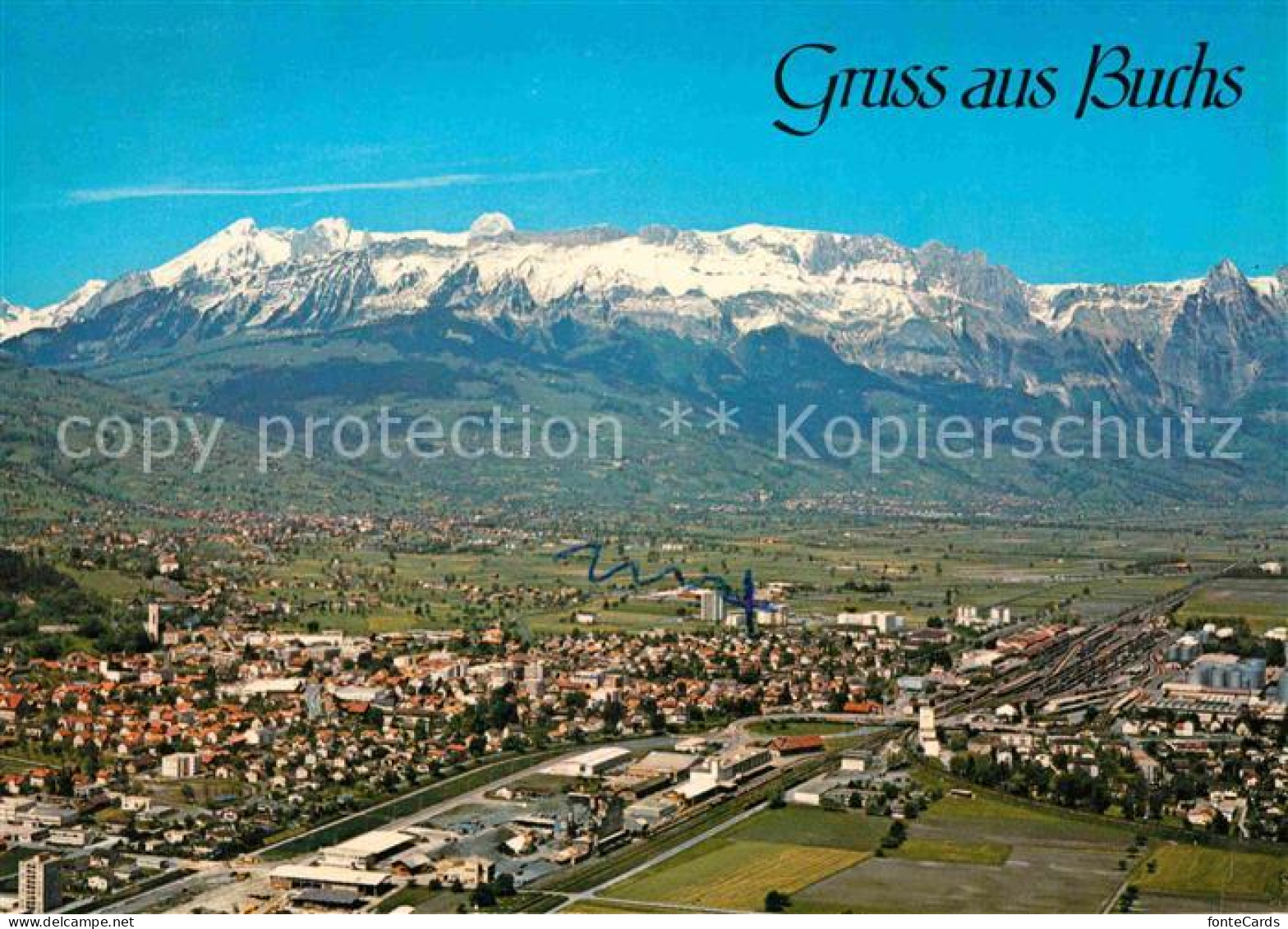 12674949 Buchs SG Fliegeraufnahme Mit Alpstein Buchs SG - Other & Unclassified