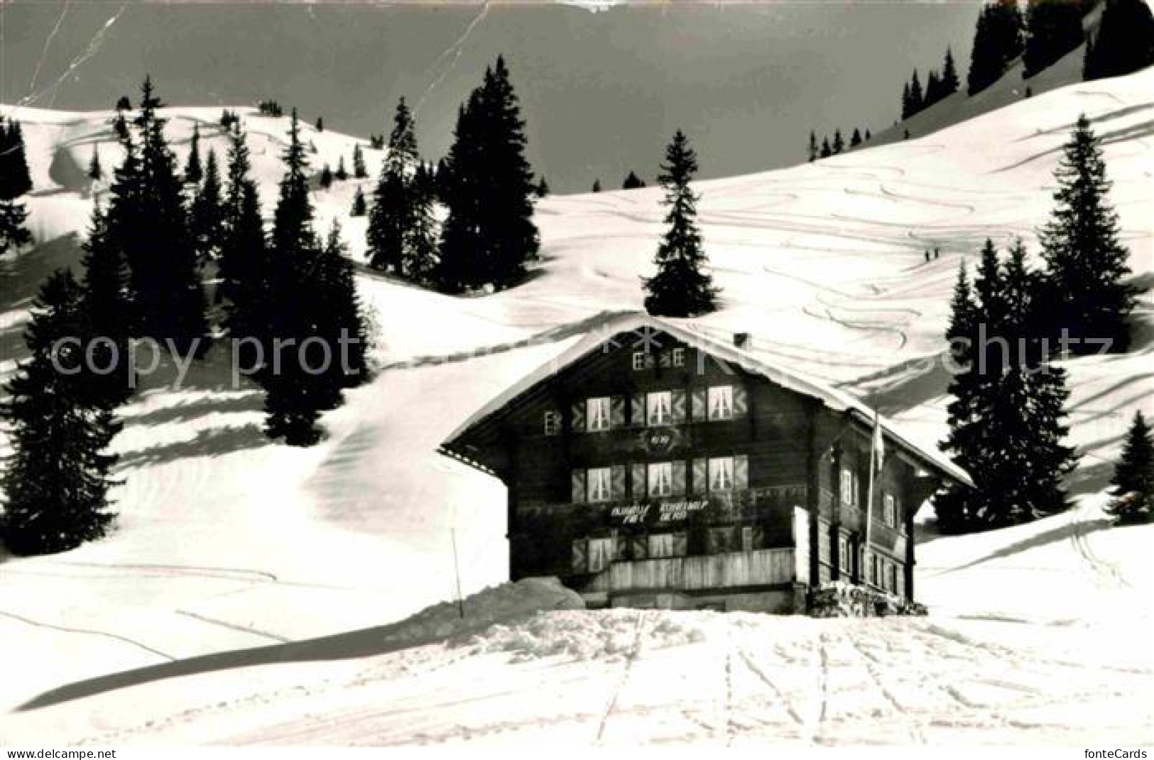 12672269 Saanenmoeser Saanen Kuebeli Huette SAC Bern Im Winter Saanenmoeser Saan - Sonstige & Ohne Zuordnung