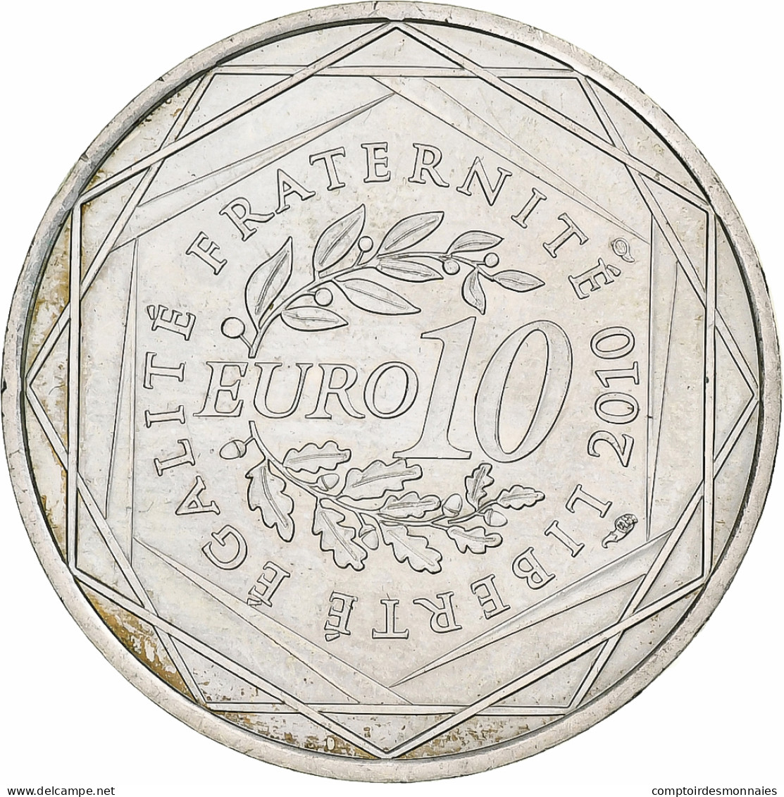 France, 10 Euro, Bretagne, 2010, Monnaie De Paris, Argent, SUP - Frankrijk