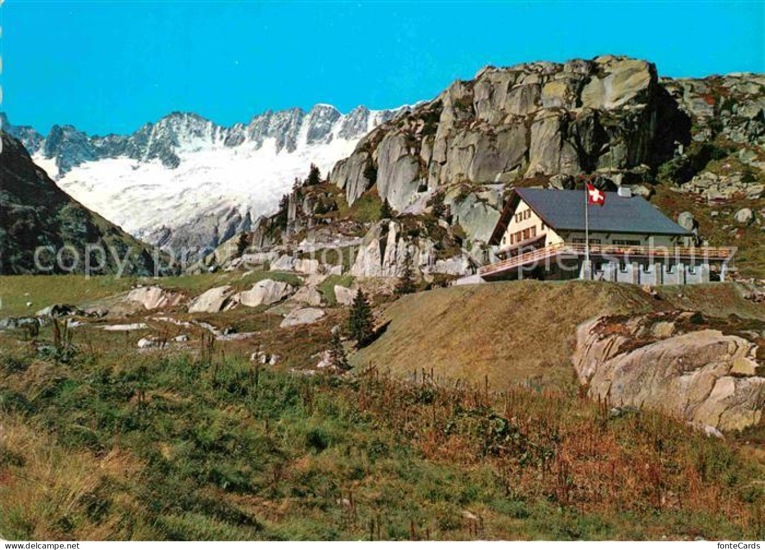 12668619 Goeschenen Goeschenenalp Berggasthaus Mit Dammagletscher Goeschenen - Andere & Zonder Classificatie