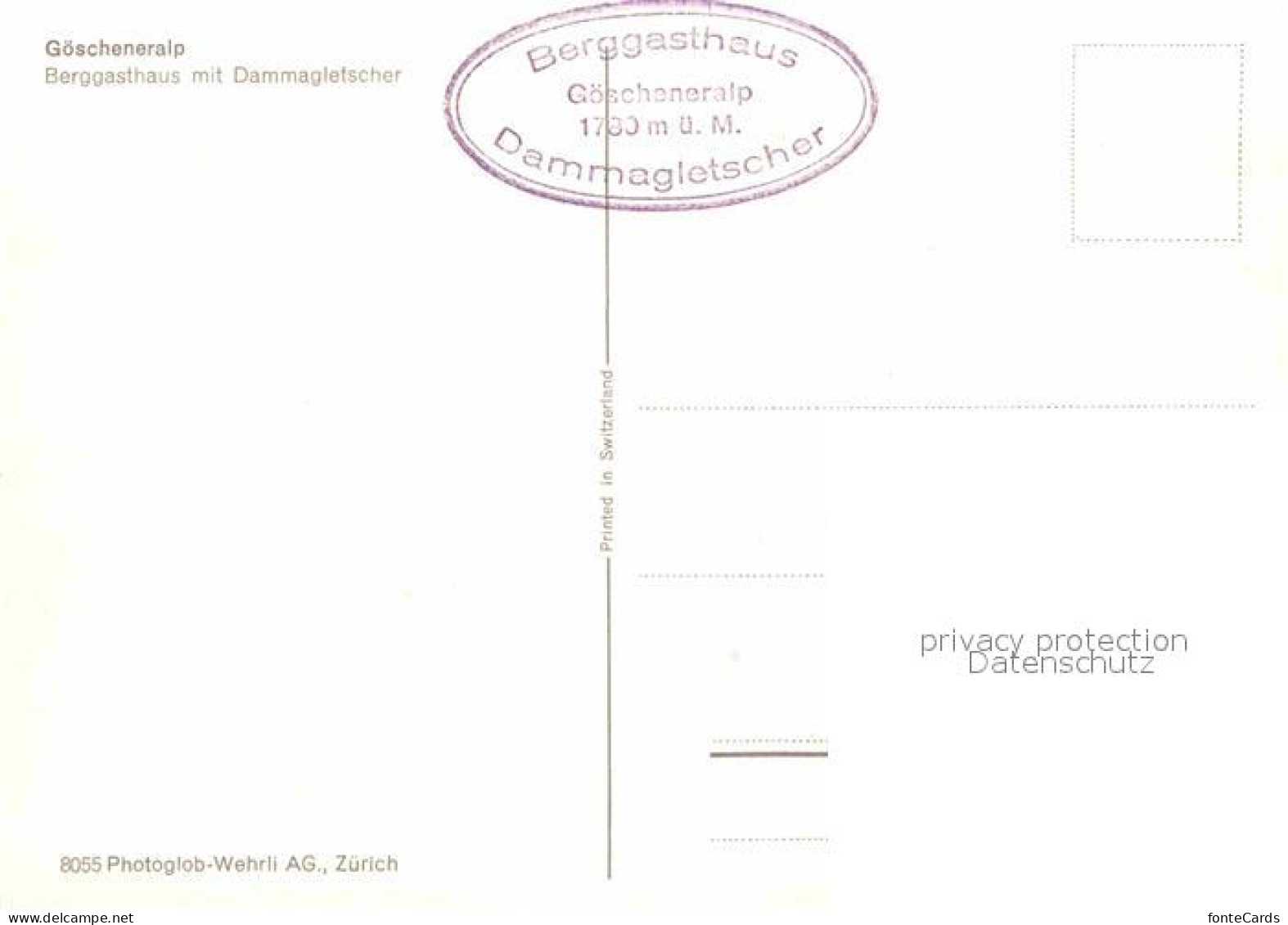 12668619 Goeschenen Goeschenenalp Berggasthaus Mit Dammagletscher Goeschenen - Autres & Non Classés