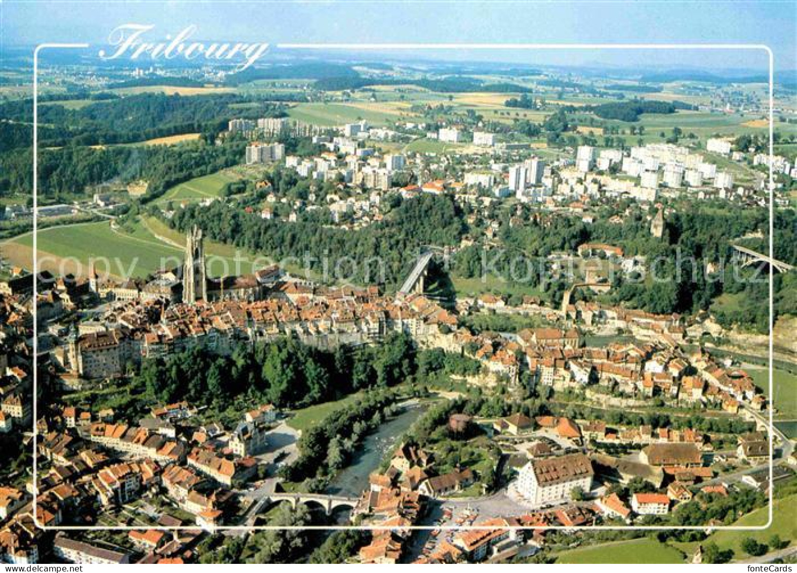 12668589 Fribourg FR Fliegeraufnahme Fribourg - Other & Unclassified