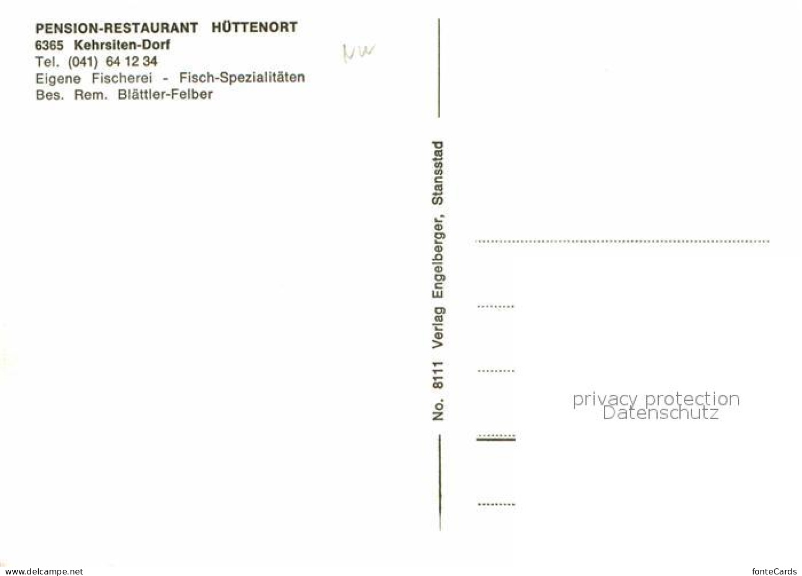 12668579 Kehrsiten Pension Restaurant Huettenort Kehrsiten - Autres & Non Classés