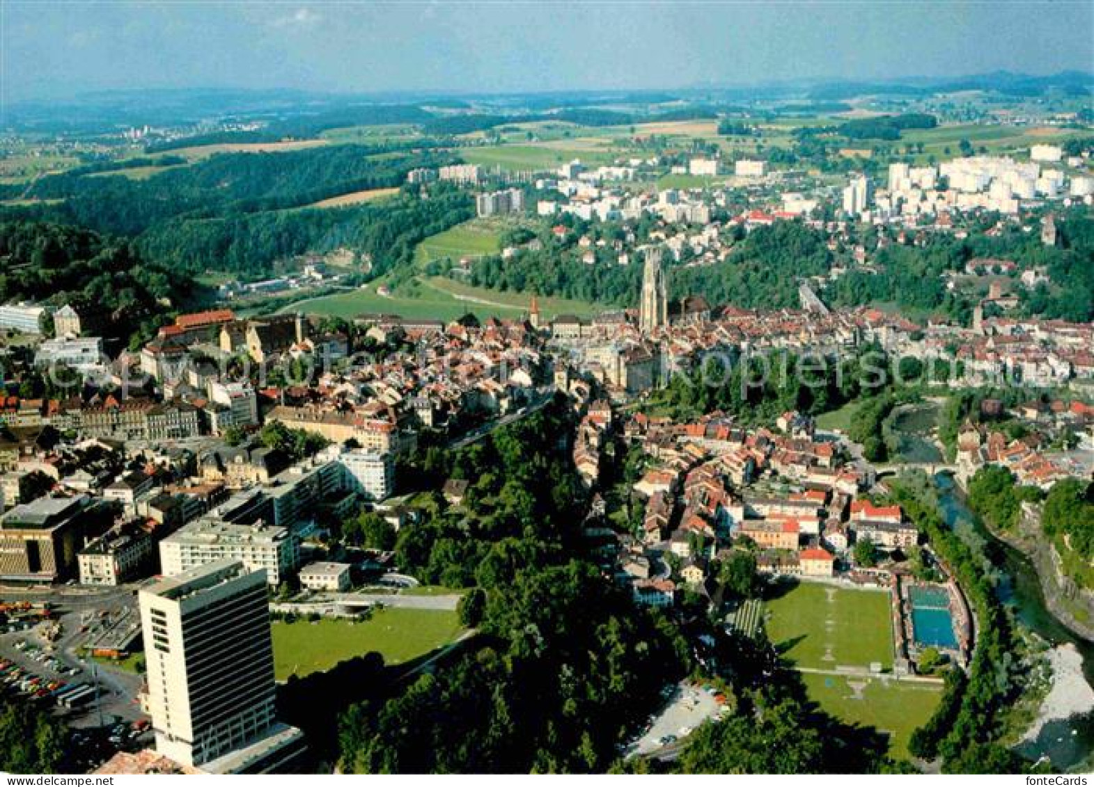 12659959 Fribourg FR Fliegeraufnahme Fribourg - Other & Unclassified