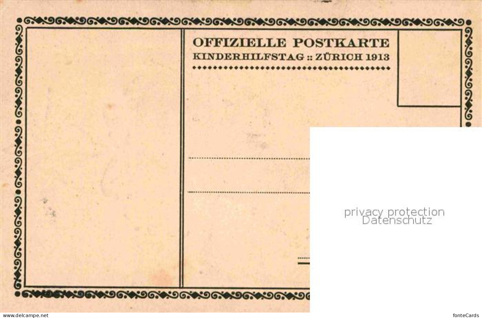 12648509 Zuerich ZH Kinderhilfsta 1913 Zuerich ZH - Sonstige & Ohne Zuordnung