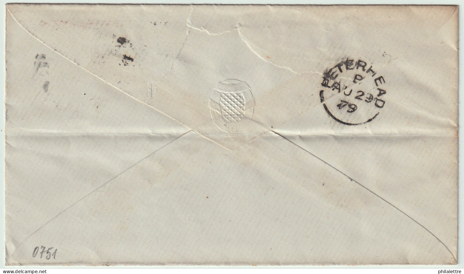 GB / Scotland - 1879 SG 44 1d "penny Plate" (Scarce Plate 219 - SA) On Cover From INVERNESS To PETERHEAD - Covers & Documents