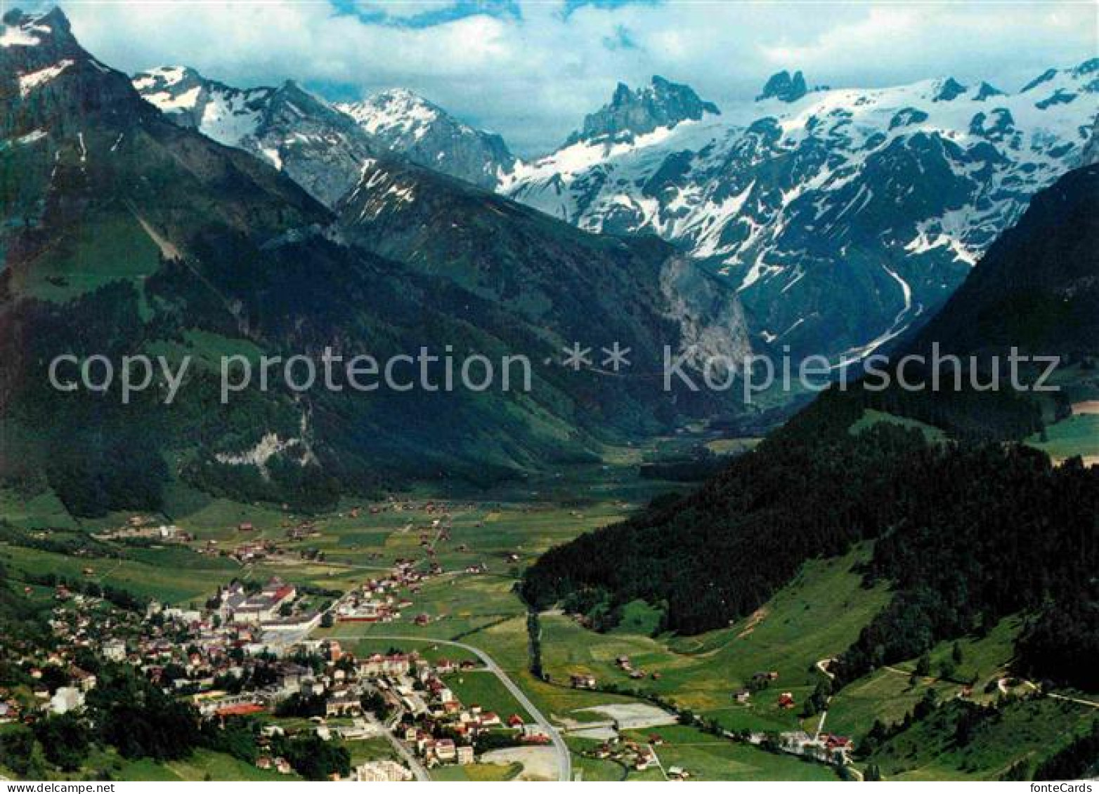 12625709 Engelberg OW Hahnen Schlossberg Spannort Urner Alpen Fliegeraufnahme En - Sonstige & Ohne Zuordnung