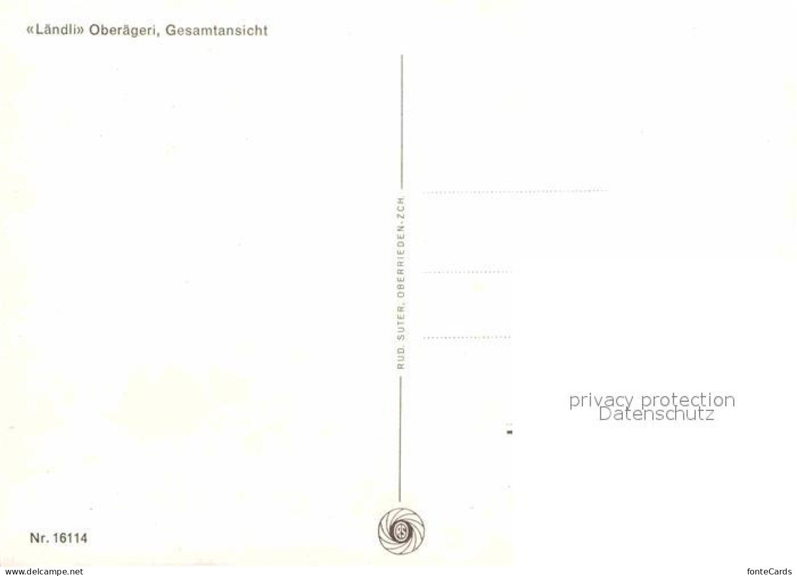 12621809 Oberaegeri Laendli Oberaegeri - Altri & Non Classificati