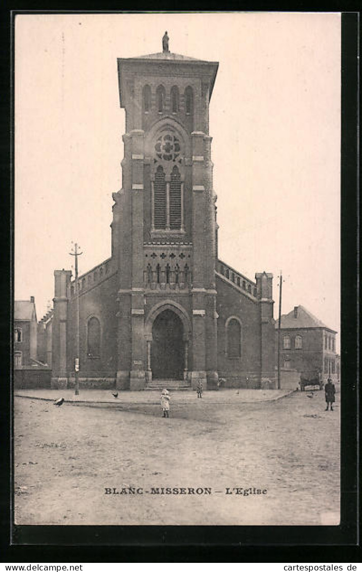 CPA Blanc-Misseron, L'Eglise  - Other & Unclassified