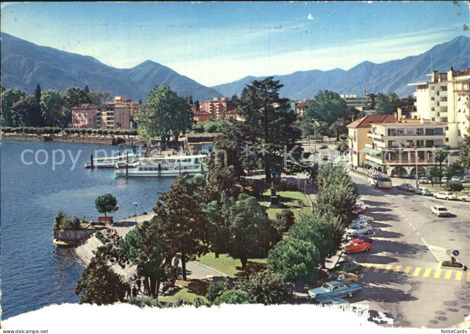12596659 Locarno Lago Maggiore Gesamtansicht Mit Schifflaende Locarno - Sonstige & Ohne Zuordnung
