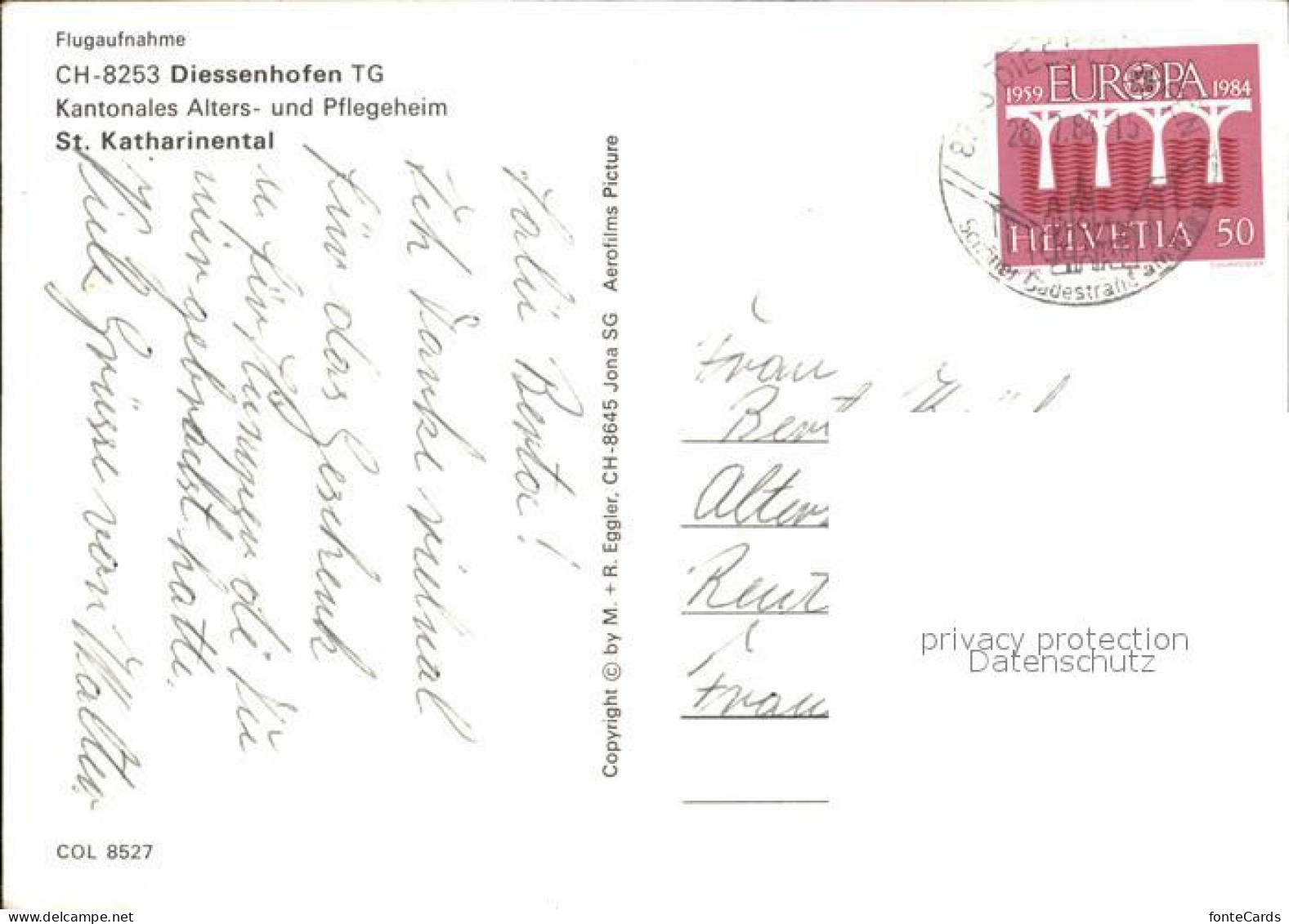 12593349 Diessenhofen Kantonales Alters Pflegeheim Sankt Katharinental Luftbild  - Autres & Non Classés