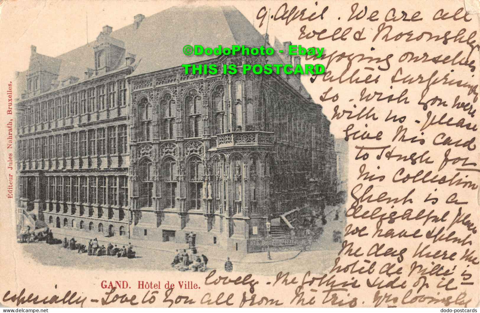 R414297 Gand. Hotel De Ville. Jules Nahrath. Postcard - World