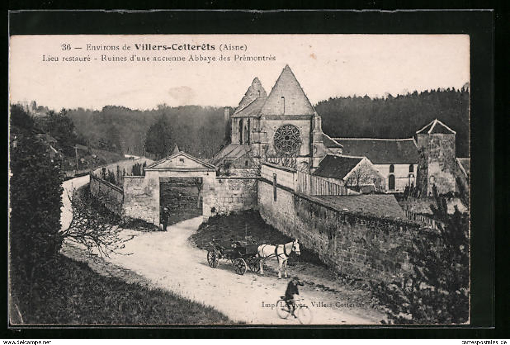 CPA Villers-Cotterets, Lieu Restauré, Ruines D'une Ancienne Abbaye Des Prémontrés  - Villers Cotterets