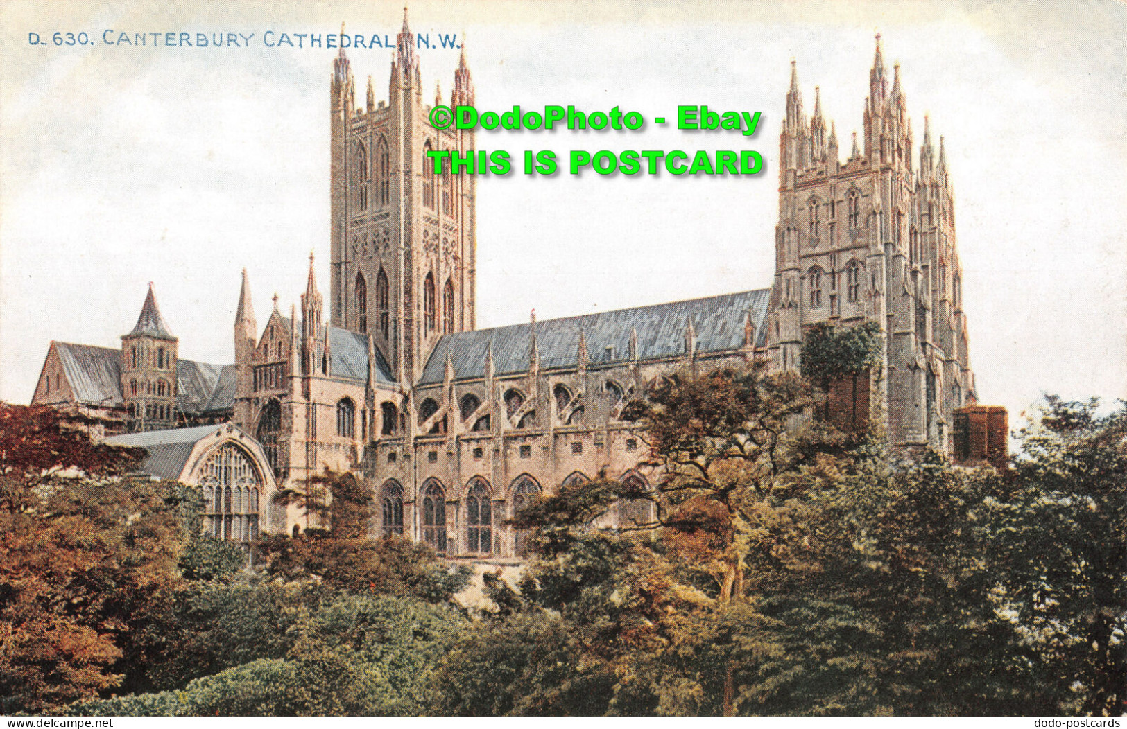 R415869 D.630. Canterbury Cathedral. N. W. Celesque Series. Photochrom - World