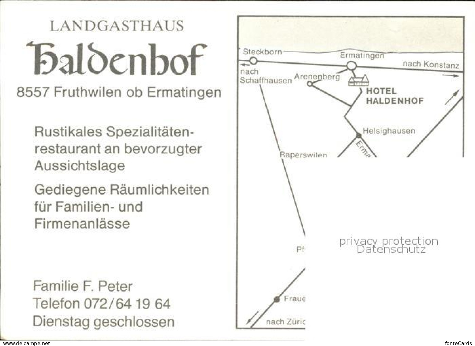 12593209 Fruthwilen Landgasthaus Haldenhof Fruthwilen - Autres & Non Classés