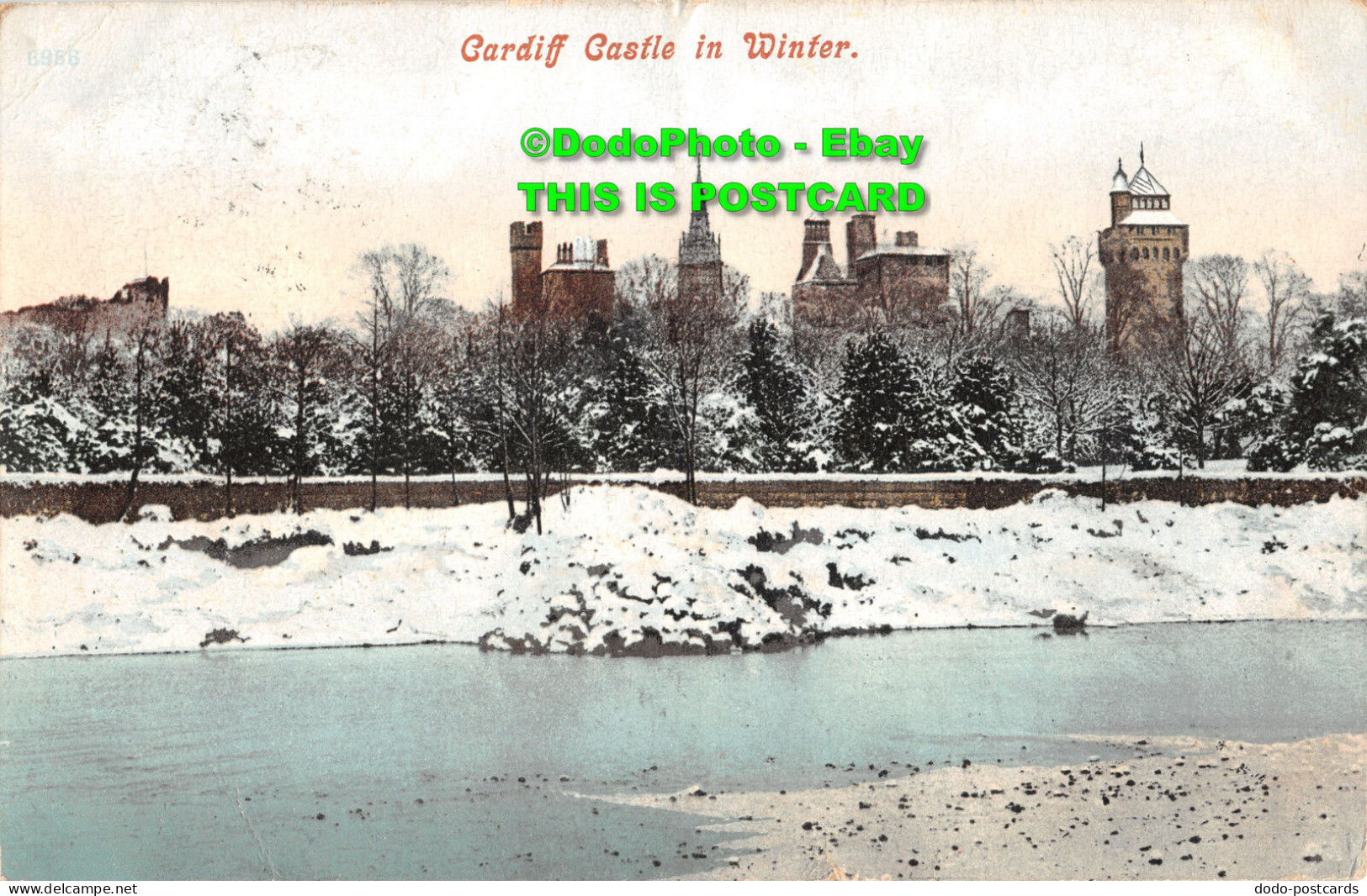 R415007 Cardiff Castle In Winter. Postcard. 1905 - World