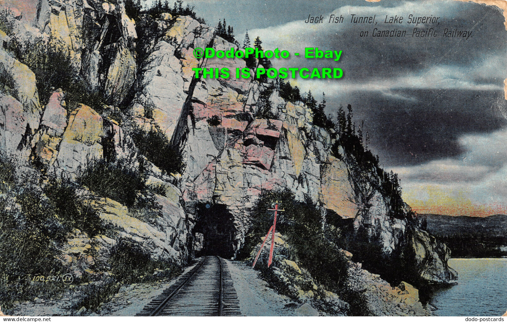 R415010 Jack Fish Tunnel. Lake Superior On Canadian Pacific Railway. Valentine. - Wereld