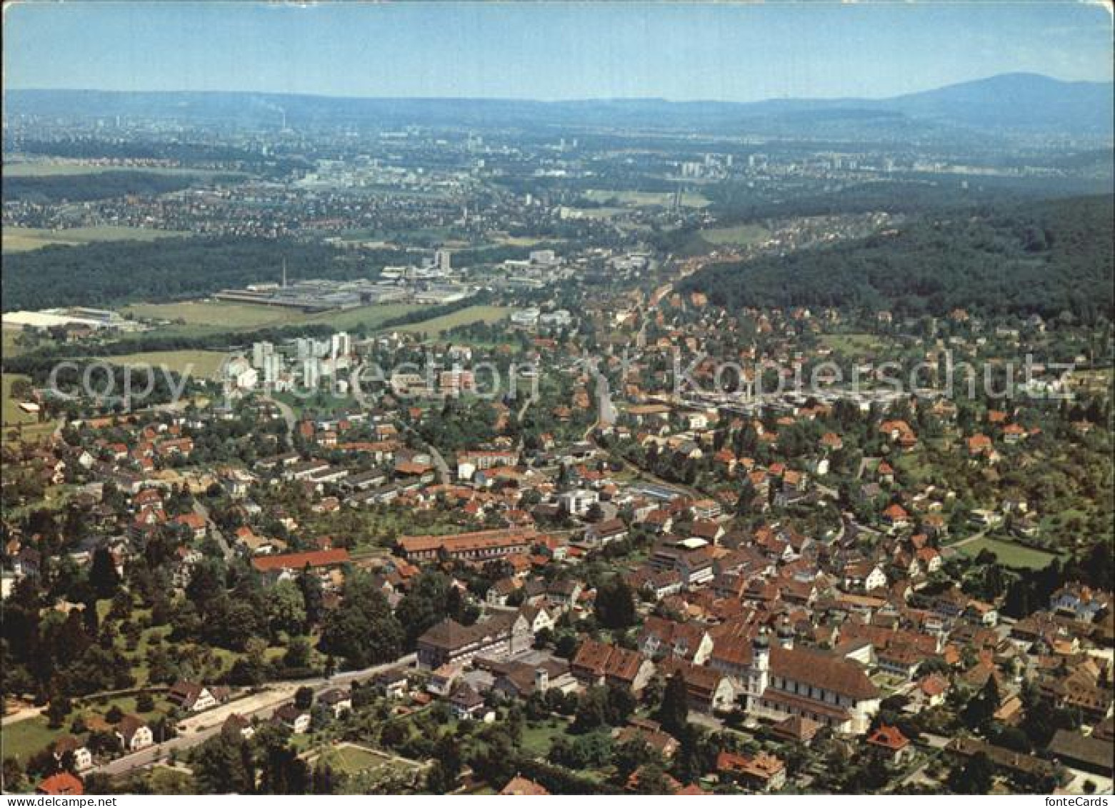 12590309 Arlesheim Schweiz Ortsansicht Flugaufnahme  Arlesheim - Andere & Zonder Classificatie