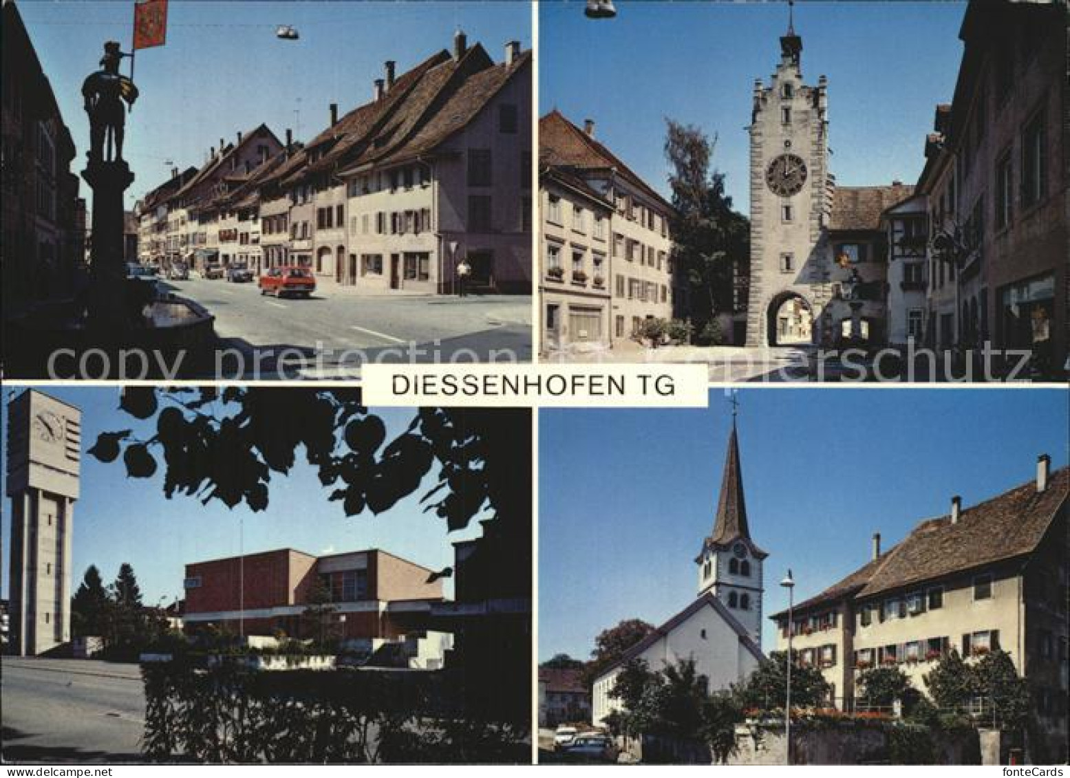 12588709 Diessenhofen Teilansichten Torbogen Siegelturm Kirche Diessenhofen - Autres & Non Classés