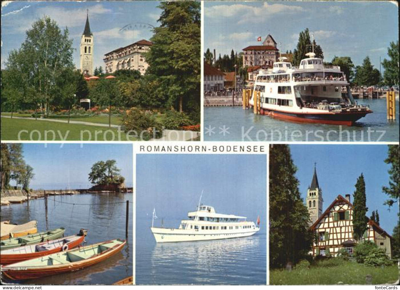 12588469 Romanshorn Bodensee Seeparkanlagen Kirche Faehre Romanshorn - Sonstige & Ohne Zuordnung