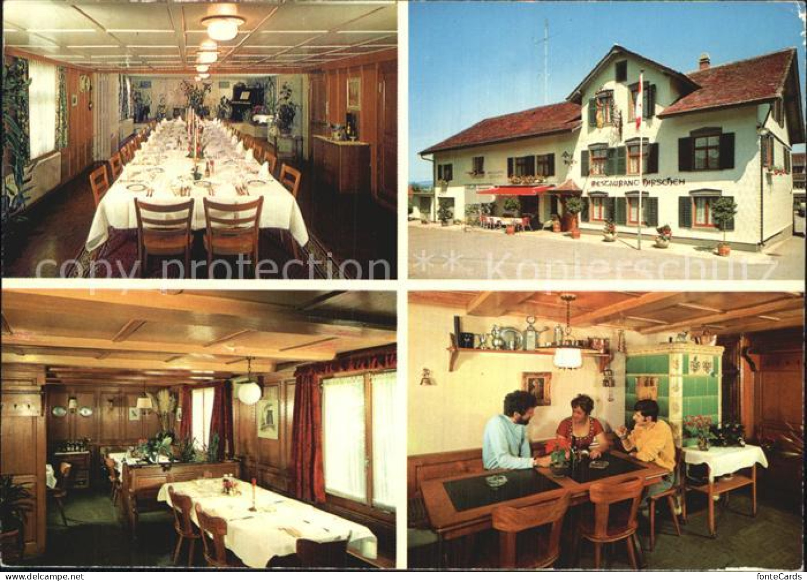 12588419 Hugelshofen Restaurant Metzgerei Hirschen Festtafel Hugelshofen - Autres & Non Classés