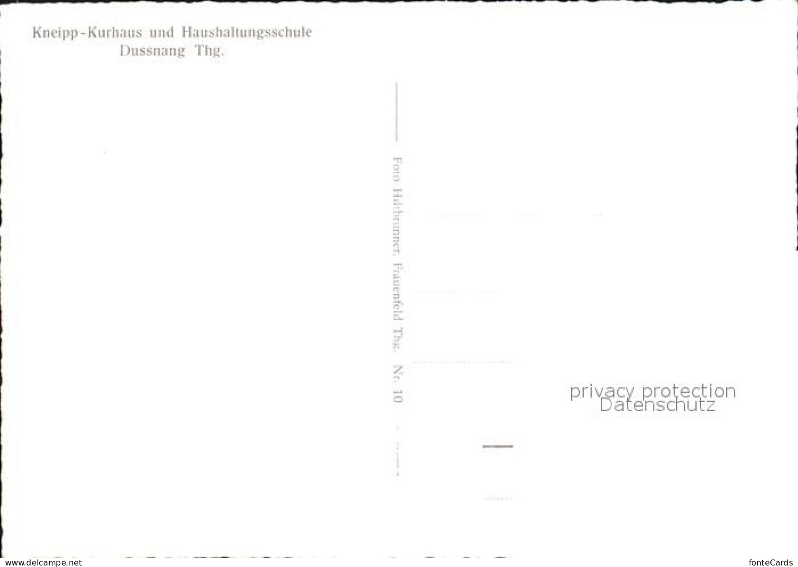 12587589 Dussnang Kneipp Kurhaus Haushaltungsschule Dussnang - Andere & Zonder Classificatie