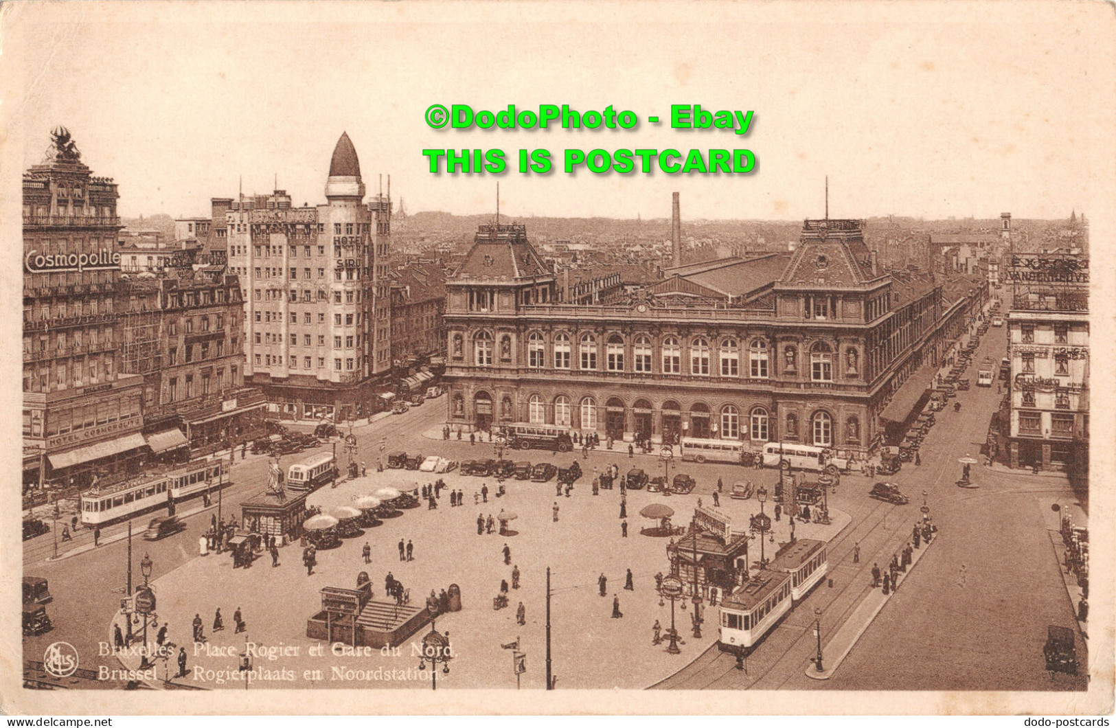 R415495 Bruxelles. Place Rogier Et Gare Du Nord. Ern Nels Thill. Jubile - Monde