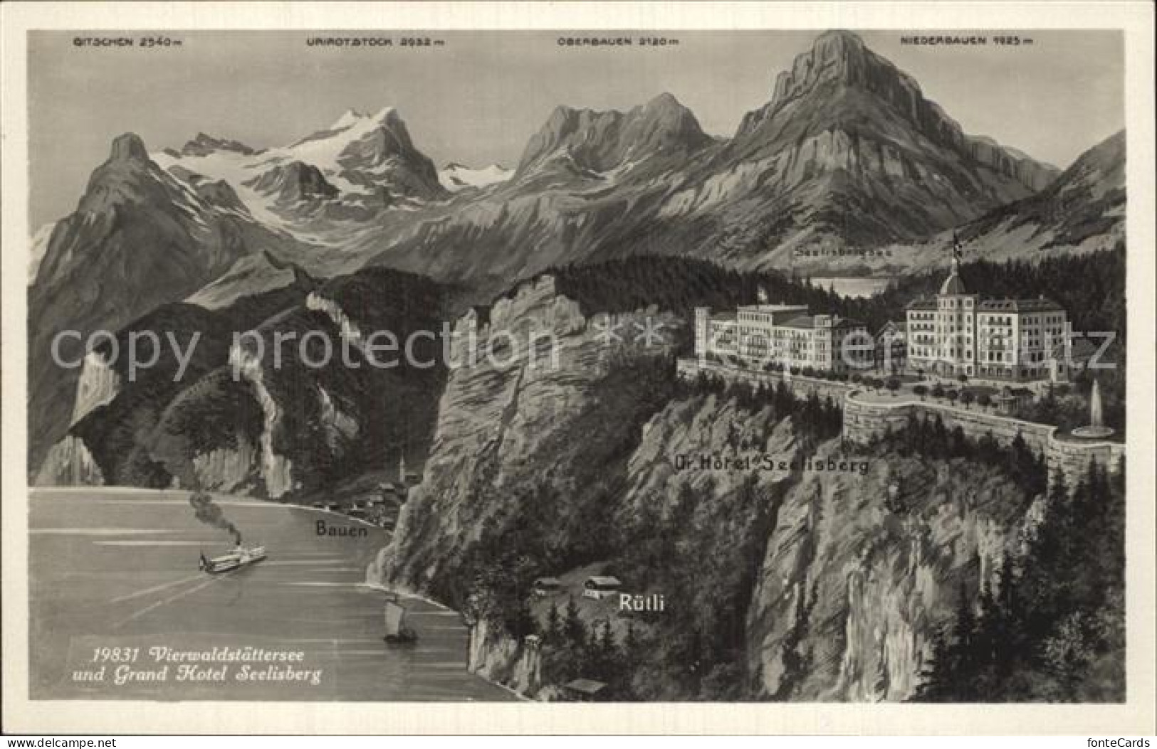 12586499 Seelisberg UR Grand Hotel Vierwaldstaettersee Alpen Seelisberg - Otros & Sin Clasificación