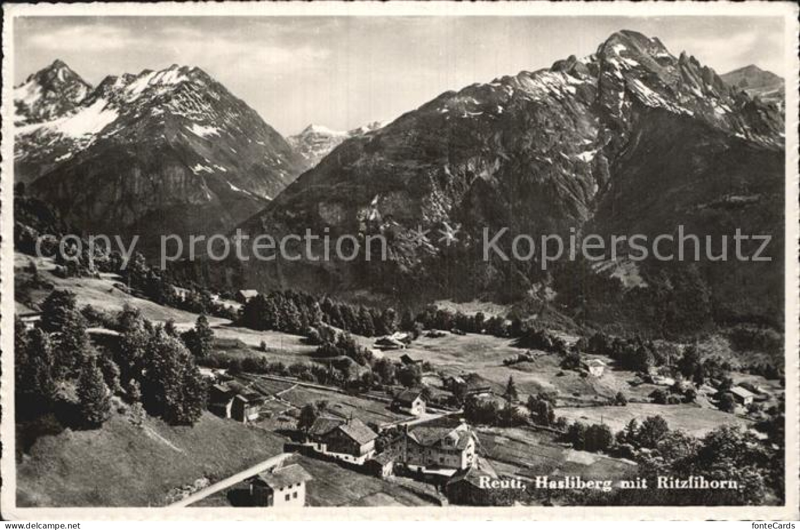 12586409 Reuti Hasliberg Panorama Mit Ritzlihorn Berner Alpen Hasliberg Reuti - Autres & Non Classés