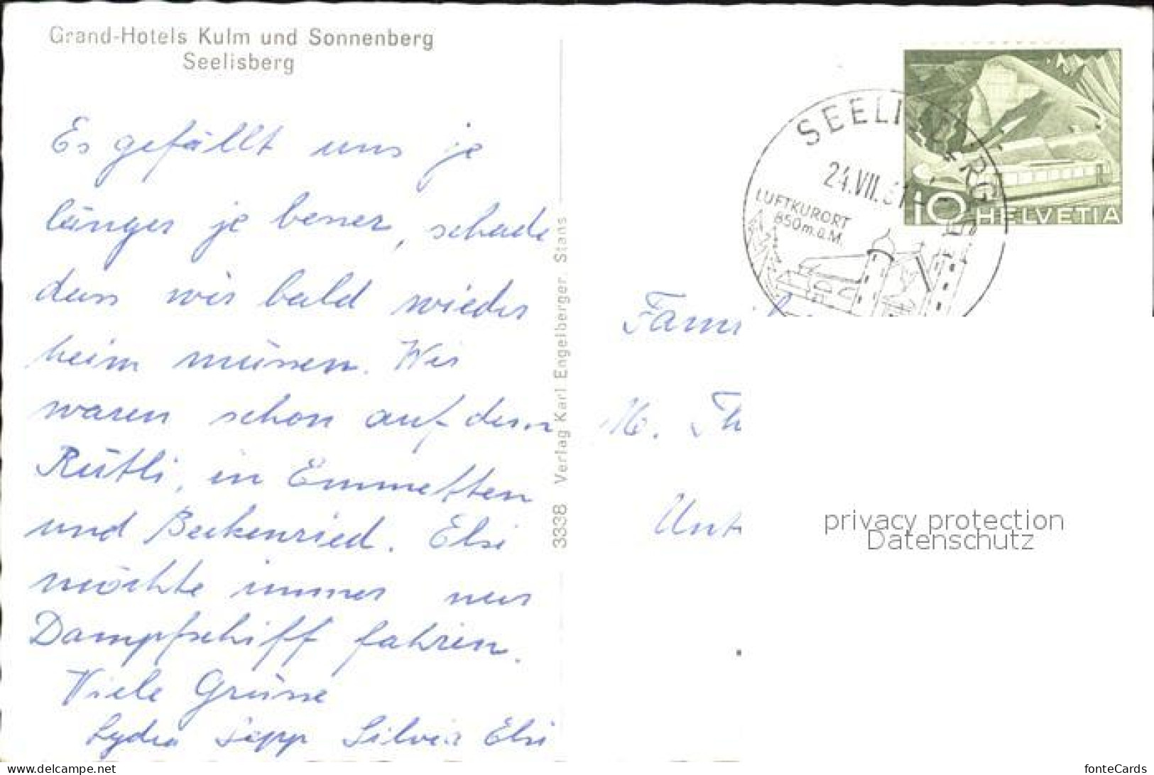 12586339 Seelisberg UR Grand Hotels Kulm Und Sonnenberg Vierwaldstaettersee Alpe - Andere & Zonder Classificatie