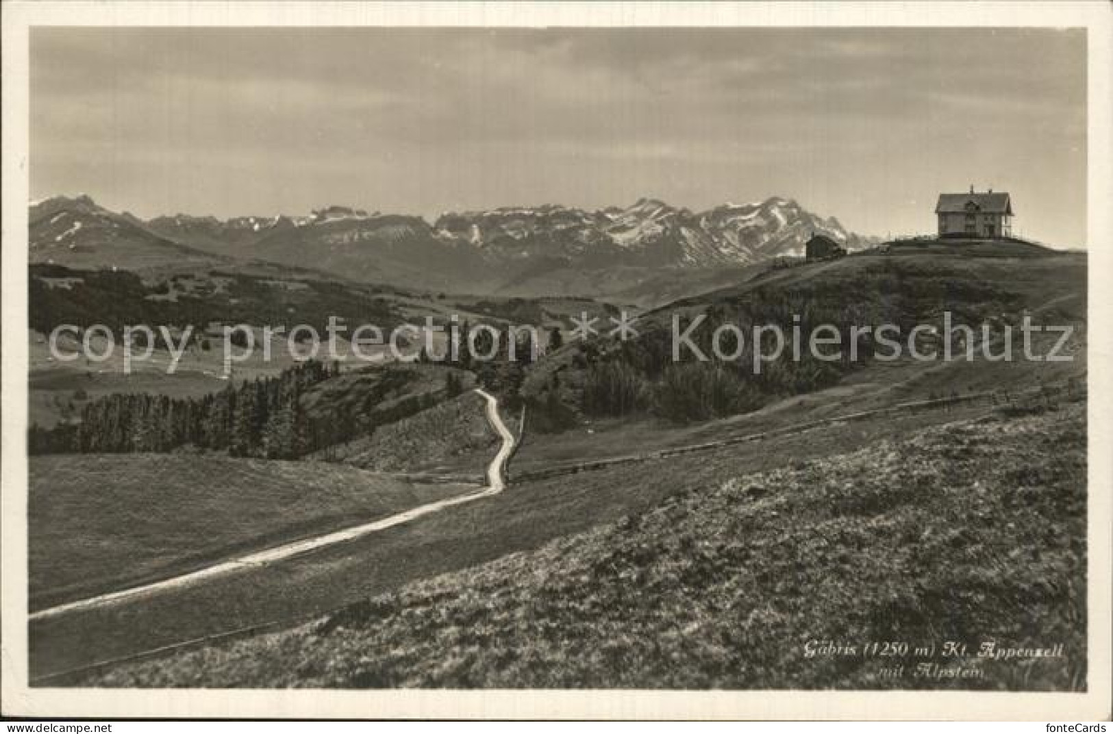 12586319 Gaebris Panorama Mit Alpstein Appenzeller Alpen Gaebris - Andere & Zonder Classificatie