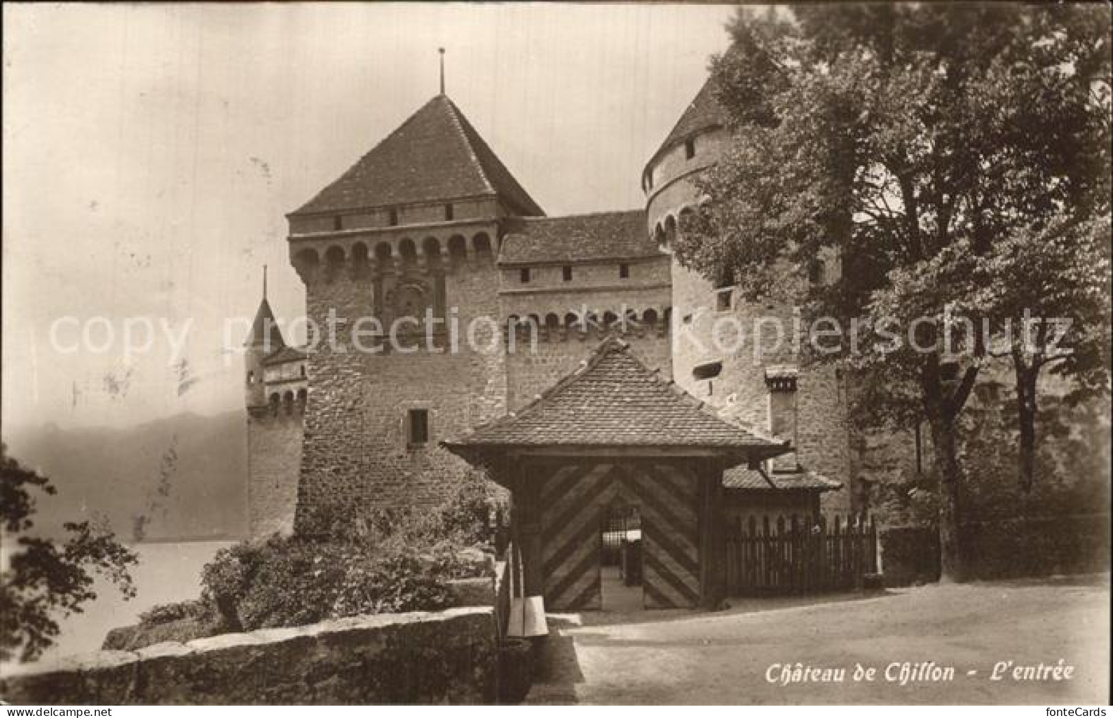 12586299 Chillon Entree Du Chateau Schloss Montreux - Sonstige & Ohne Zuordnung