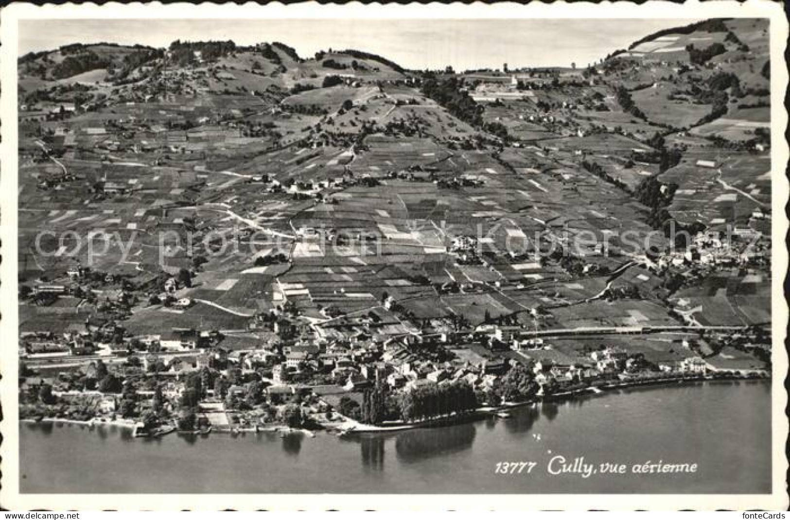 12586279 Cully VD Lac Leman Vue Aerienne Genfersee Cully - Sonstige & Ohne Zuordnung