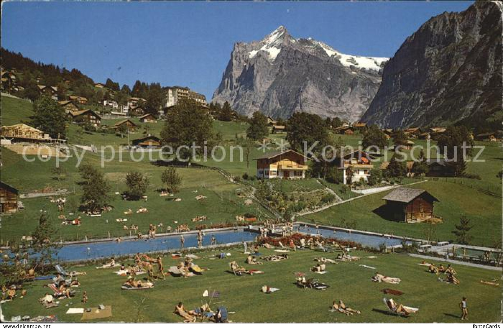 12586209 Grindelwald Gartenbad Hellbach Wetterhorn Grindelwald - Sonstige & Ohne Zuordnung