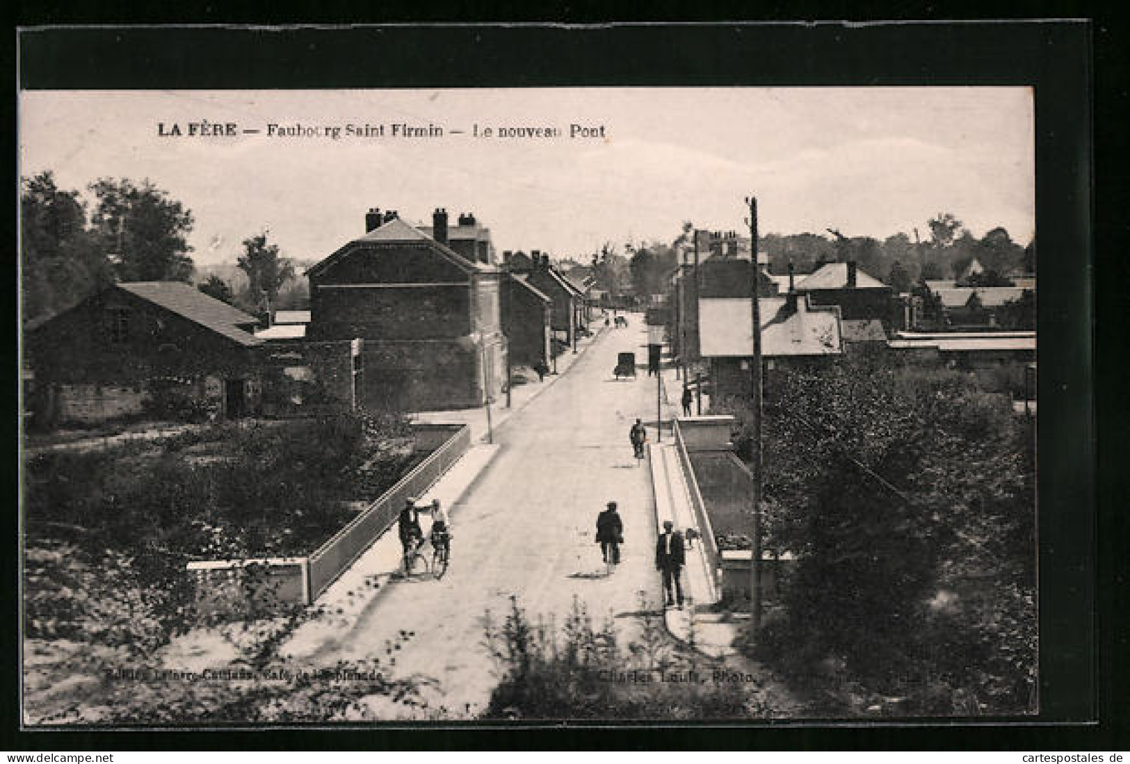 CPA La Fère, Faubourg Saint Firmin, Le Nouveau Pont  - Altri & Non Classificati