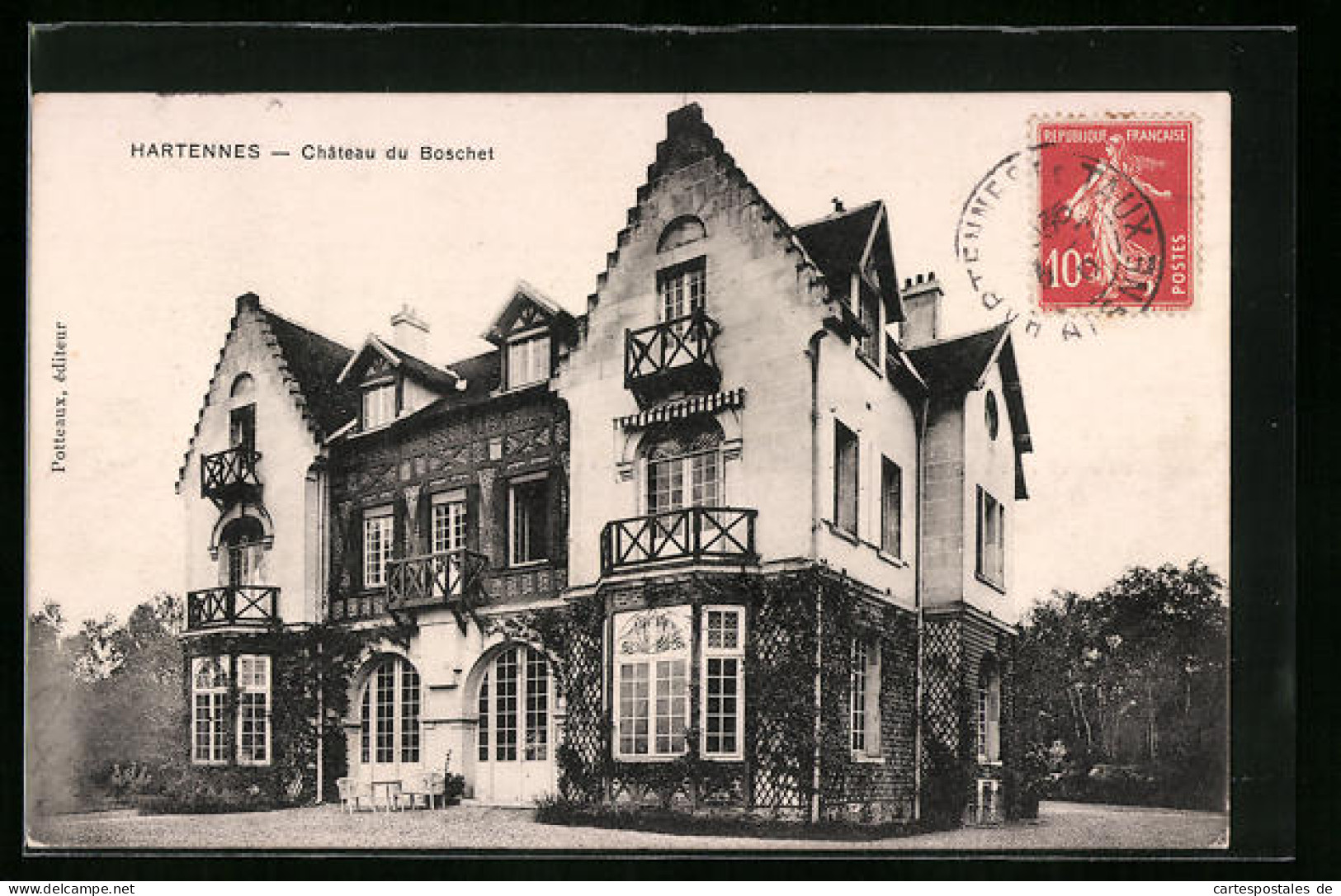 CPA Hartennes, Chateau Du Boschet  - Other & Unclassified