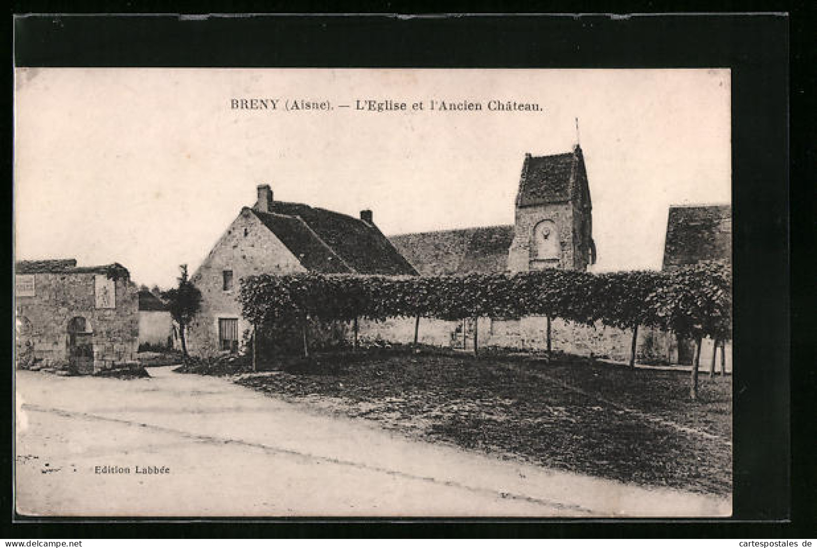 CPA Breny, L'Eglise Et L'Ancien Chateau  - Other & Unclassified
